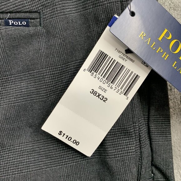 Polo Ralph Lauren Pants Mens 38x31” Gray Stretch Straight Fit Dress Trouser Work - Picture 3 of 16